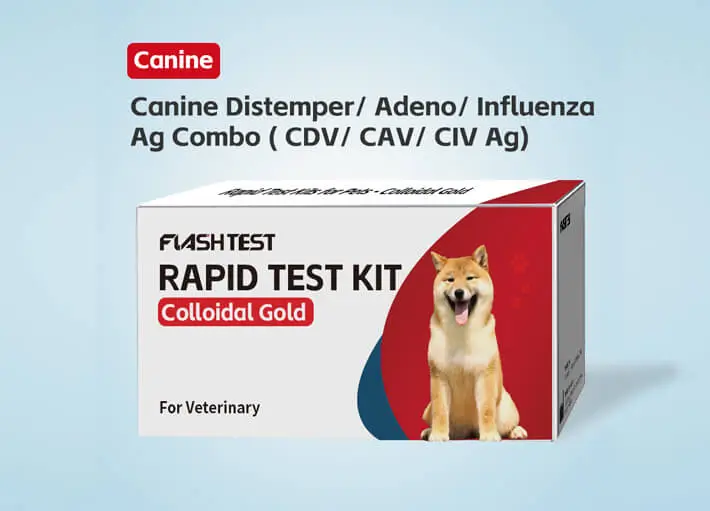 Canine Distemper/ Adeno/ Influenza Ag Combo (CDV/ CAV/ CIV Ag) Test Kit